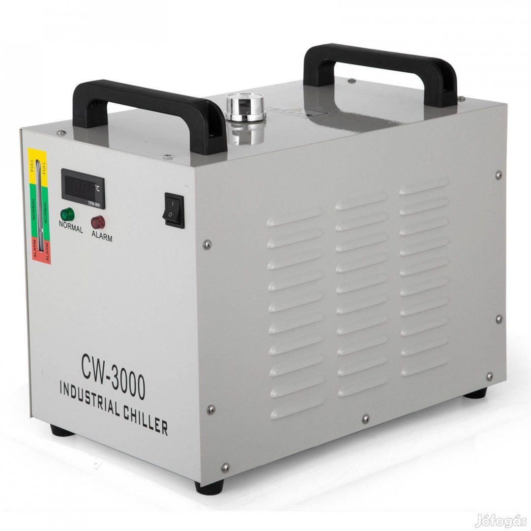 CW3000 vízhűtő chiller lézergravírozó hűtő új garancia szervíz számla