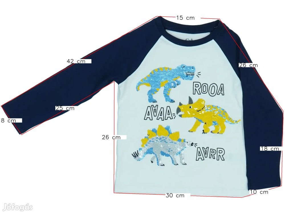 C&A Új (címkés) Fiú Hosszú ujjú felső (Méret: 104)
