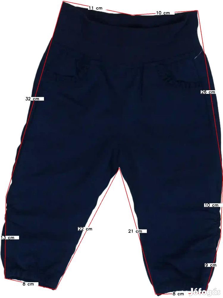 C&A Új (címkés) Lány Bélelt és Thermo nadrág (Méret: 80)