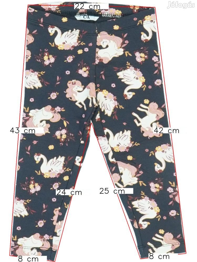 C&A Új (címkés) Lány Bélelt és Thermo nadrág (Méret: 92)