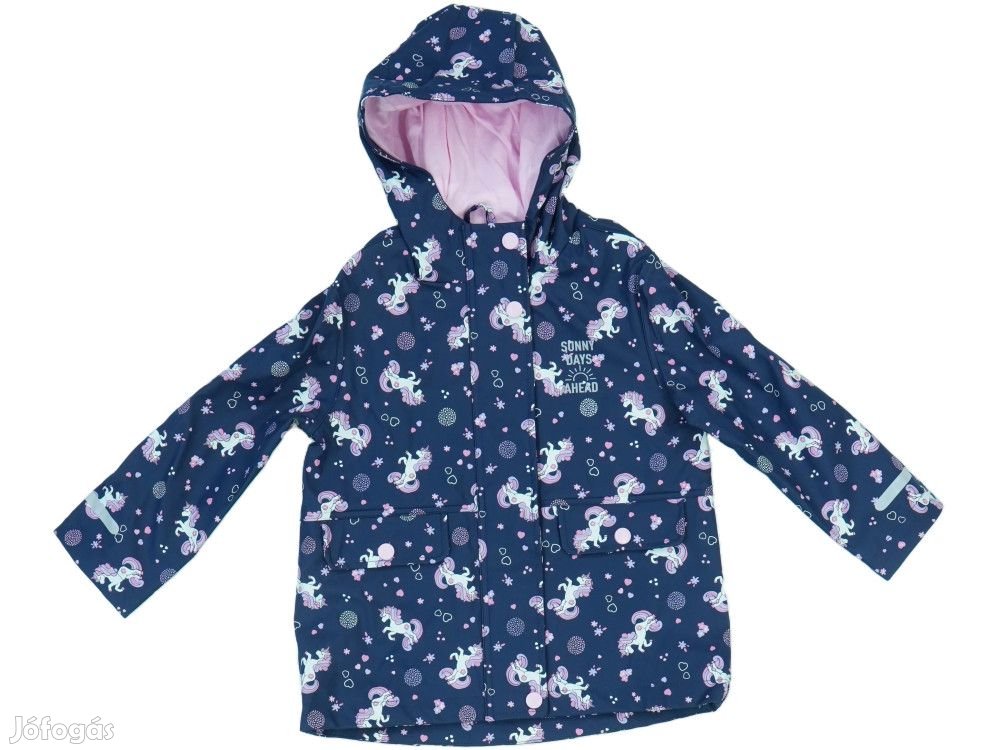 CA Új címkés Lány Esőkabát Méret 98