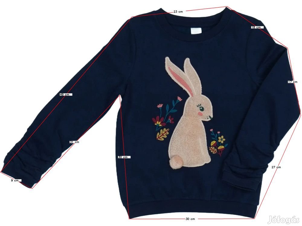 C&A Új (címkés) Lány Kötött pulcsi (Méret: 134)