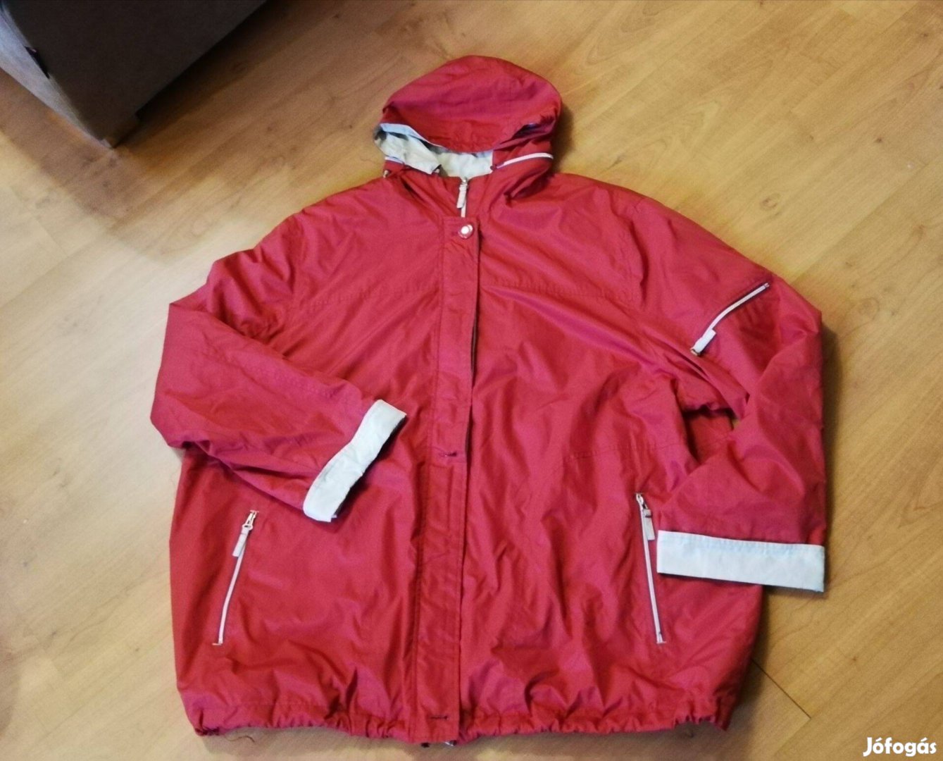 C&A canda piros bordó átmeneti női kabát 48 50 méretek a hírdetésben