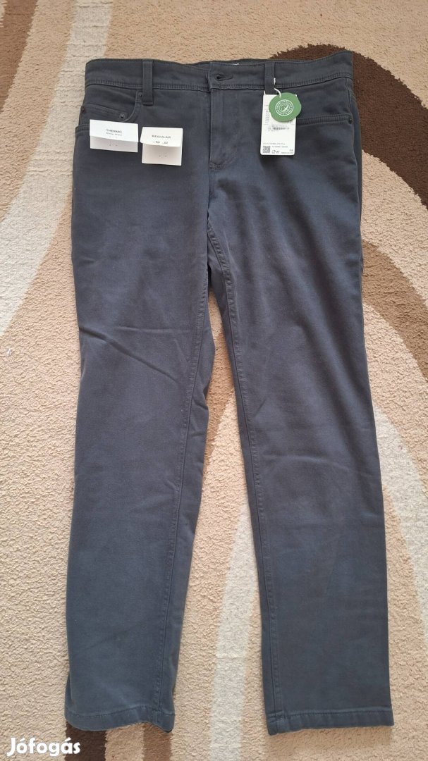 C&A férfi thermo bélelt nadrág termo szürke elegáns