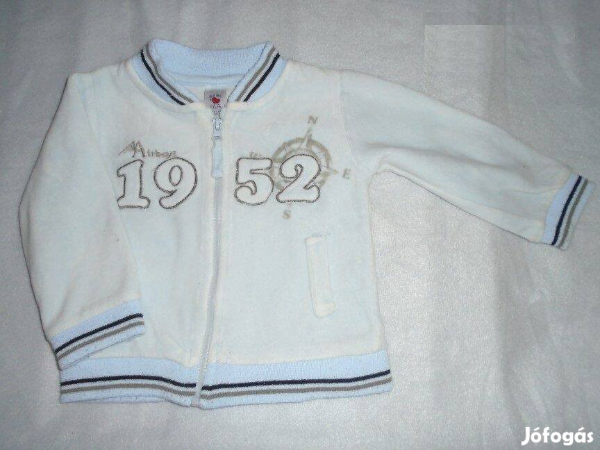 C&A kék cipzáras pulóver 6-9 hó (méret 74) Baby Club