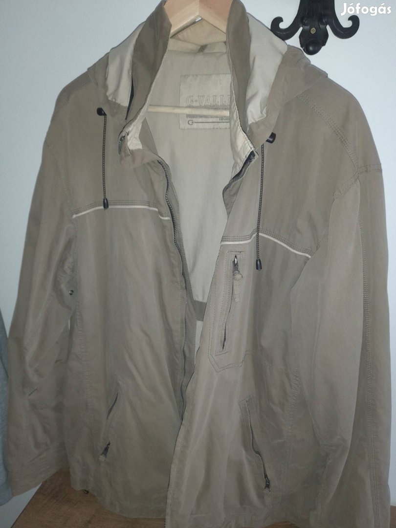 C&A keki-oliva levehető kapucnis kabát 