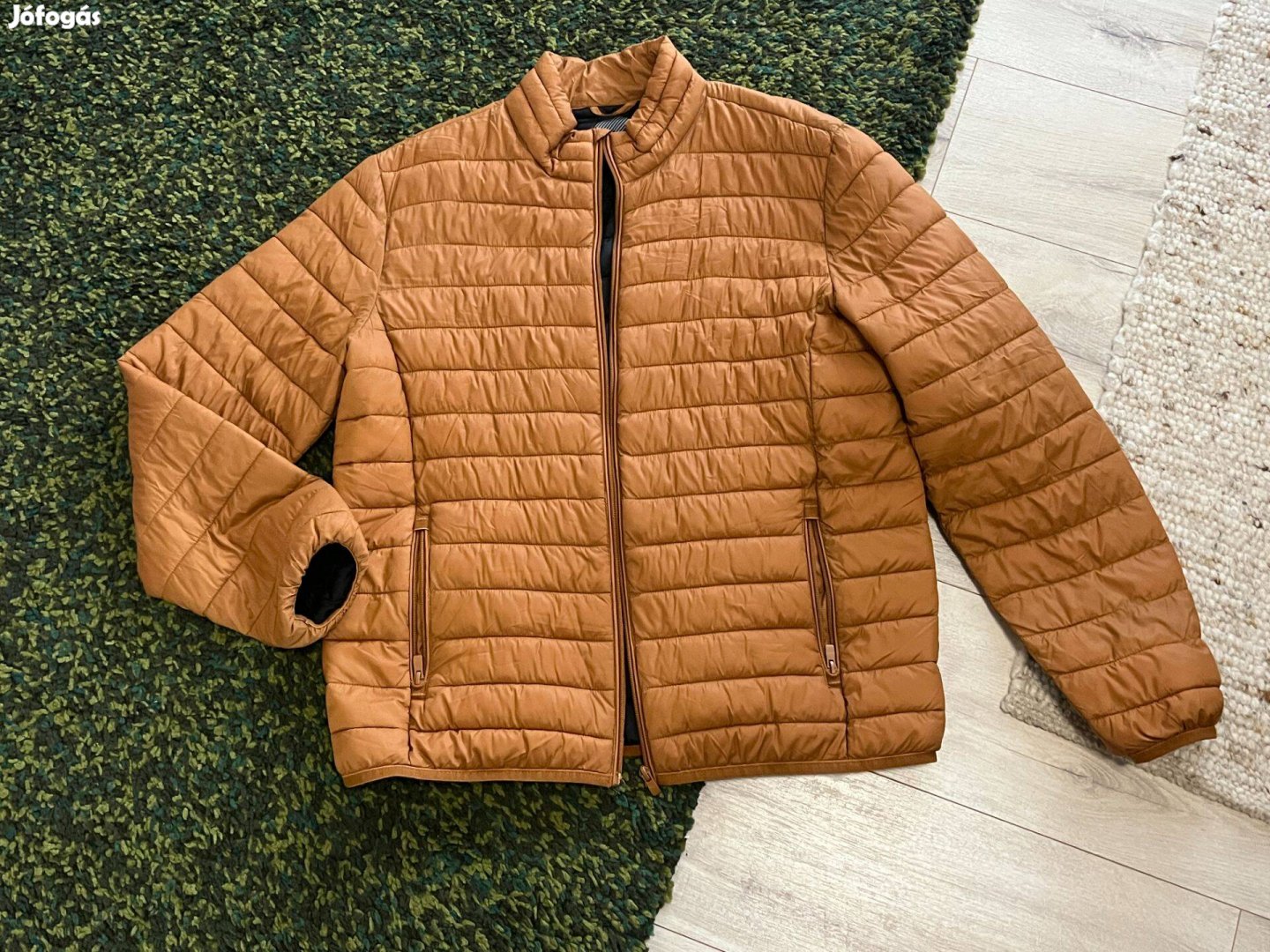 C&A mustársága férfi divatos tavaszi steppelt kabát technical outdoor