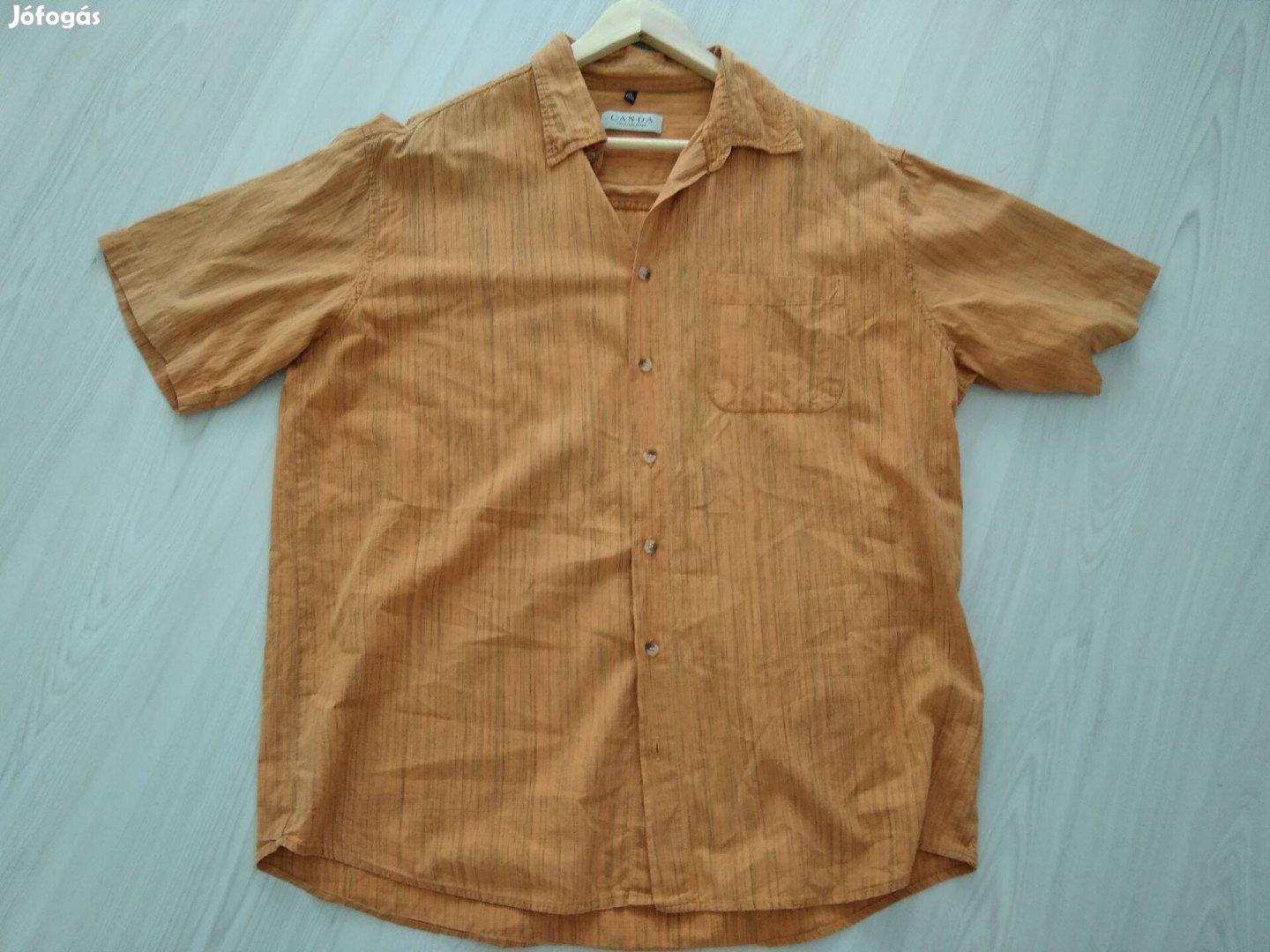 C&A narancssárga férfi ing, Canda ing, nagy méret, XL