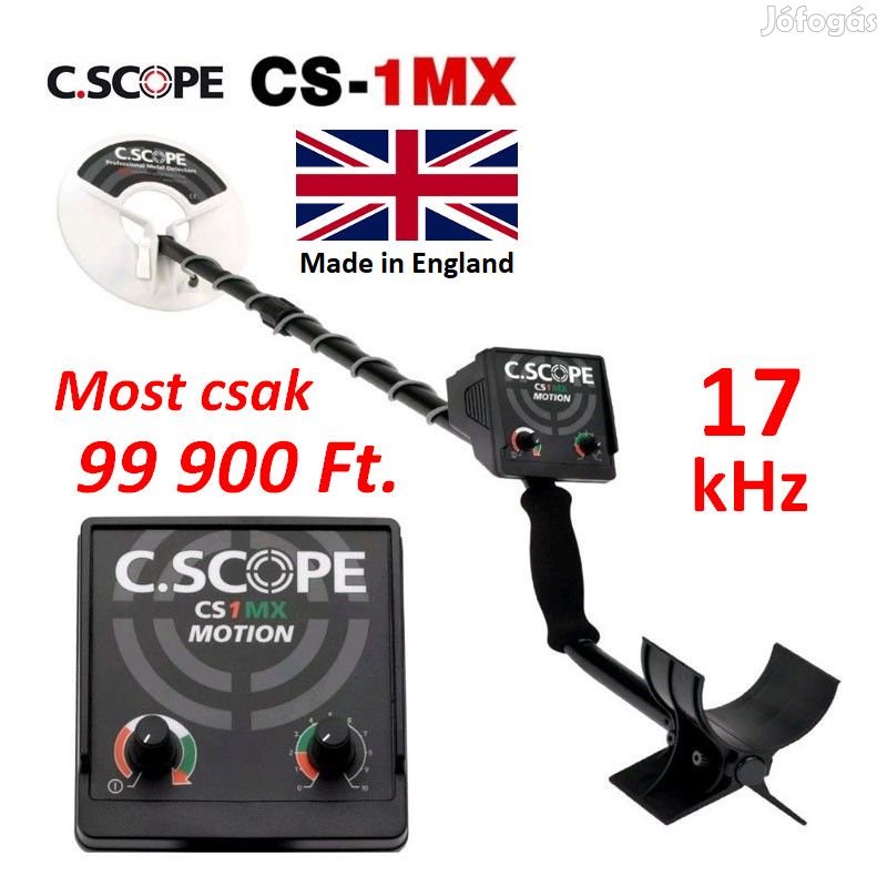 C.SCOPE 1 MX 17 KHZ-ES analóg fémkereső, fémdetektor