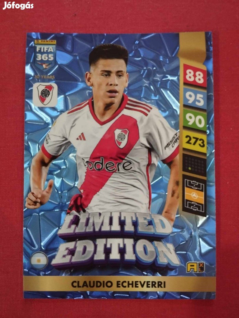 C. Echeverri (River Plate) FIFA 365 2025 Limited Edition focis kártya