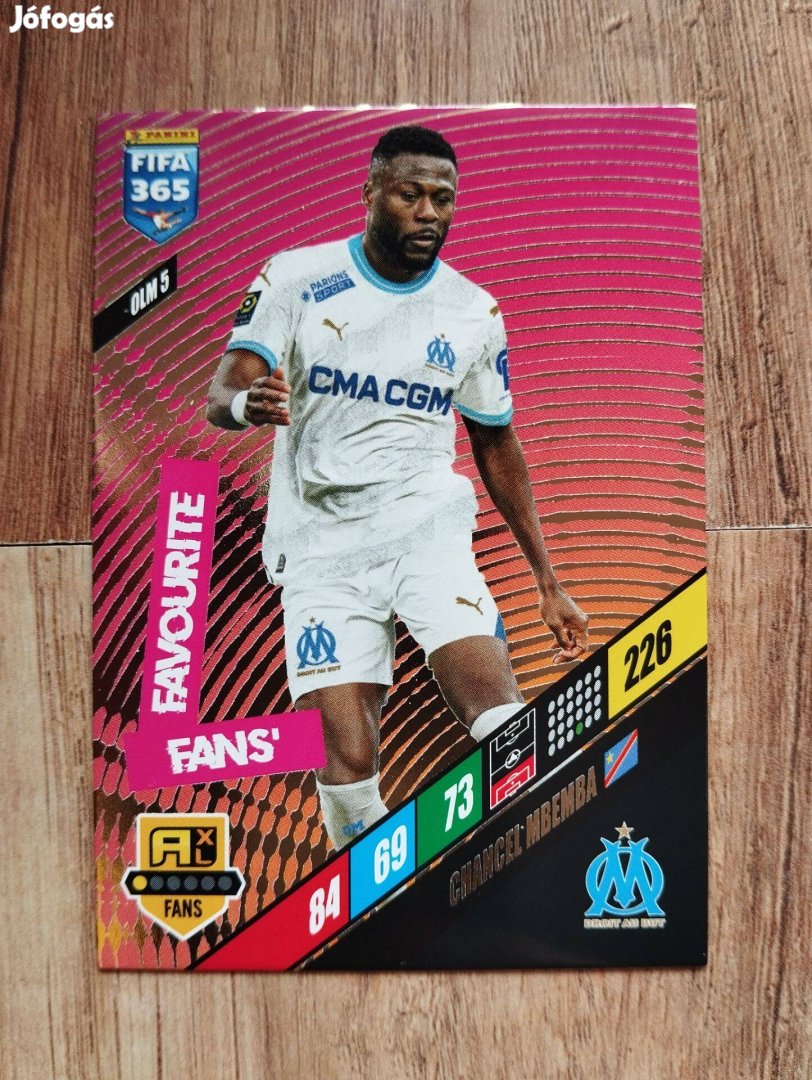 C. Mbemba (Marseille) FIFA 365 2024 FANS Favourite focis kártya