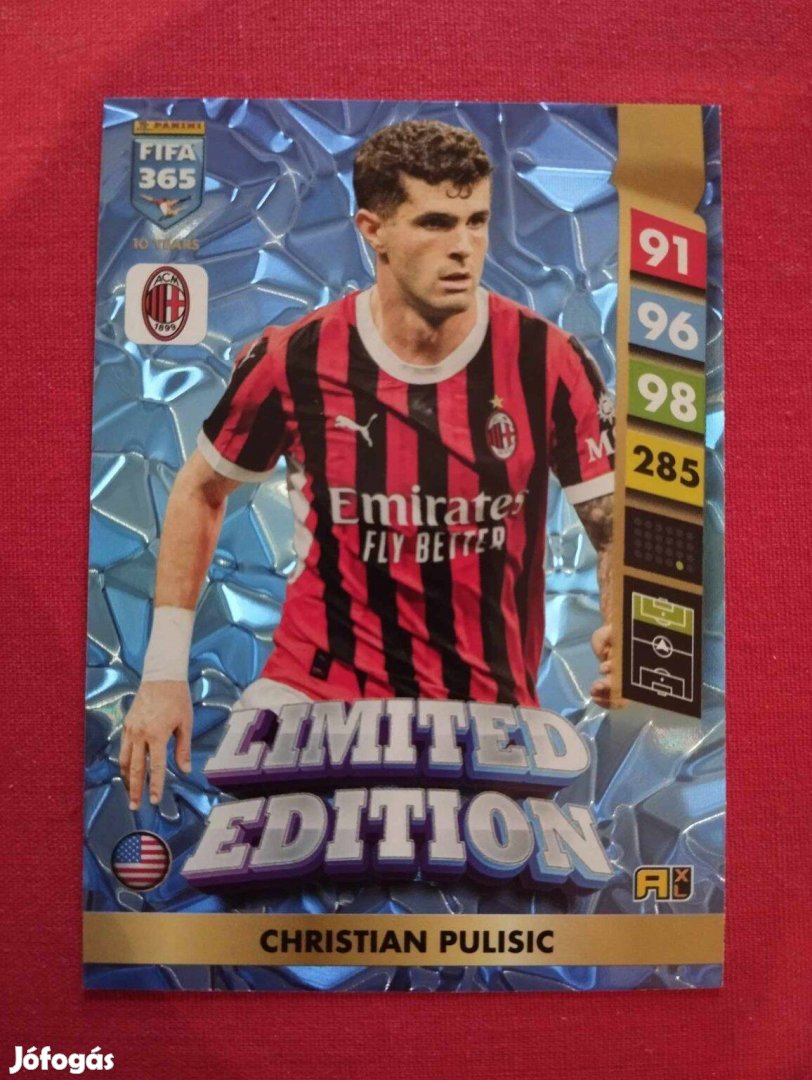 C. Pulisic (Milan) FIFA 365 2025 Limited Edition focis kártya