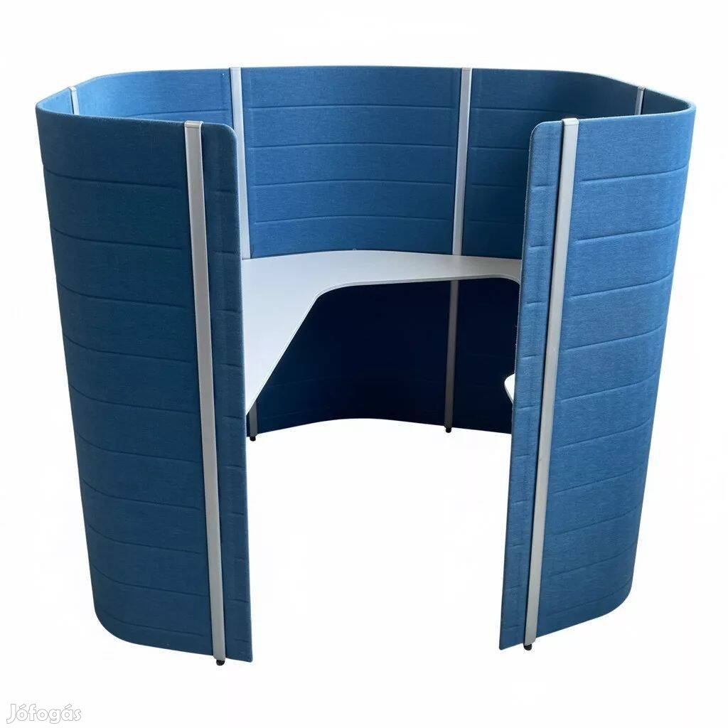 C-alakú munkaállomás, 110x150 cm, egyszemélyes - használt