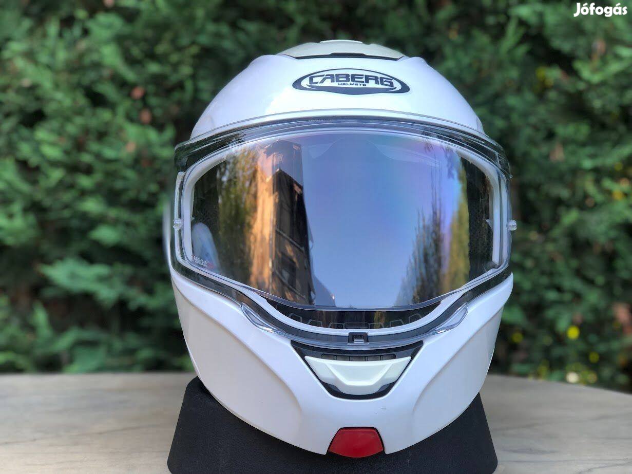 Caberg Horus felnyitható bukósisak M-es. Fényes fehér. Ingyen Foxpost!
