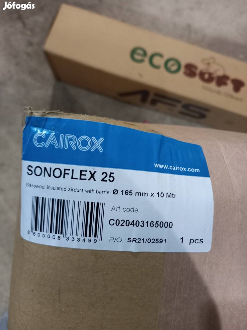 Cairox Sonoflex 25 165mm hő és hangszigetelő cső