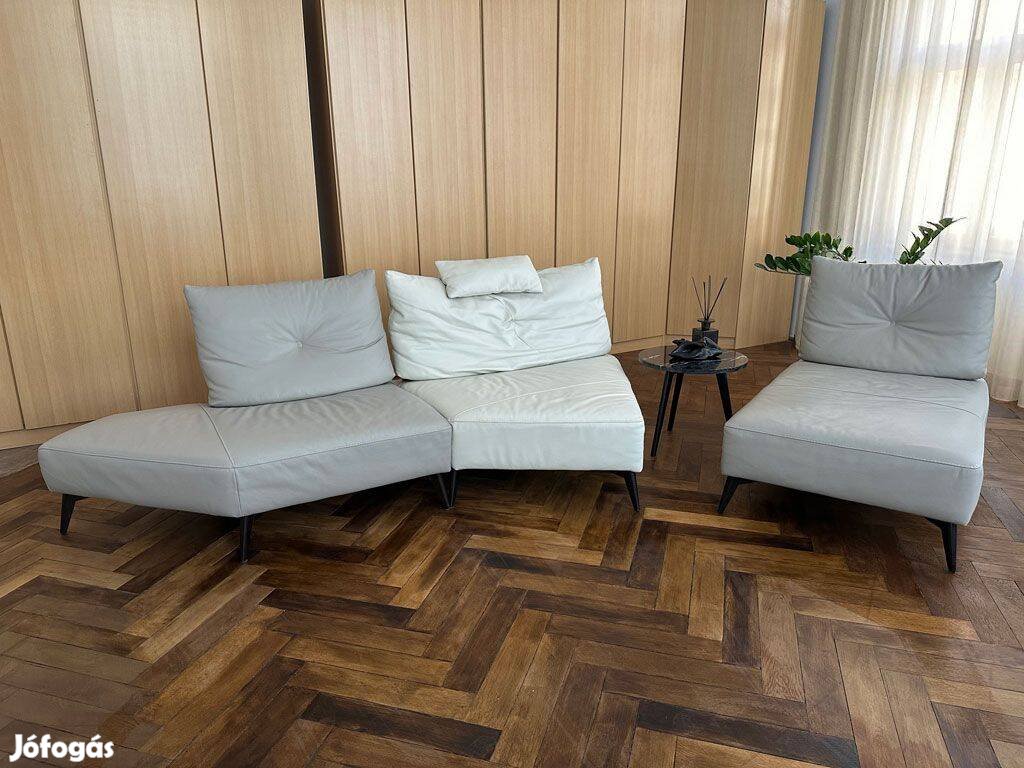 Calia Italia Prive moduláris valódi bőr kanapé prémium