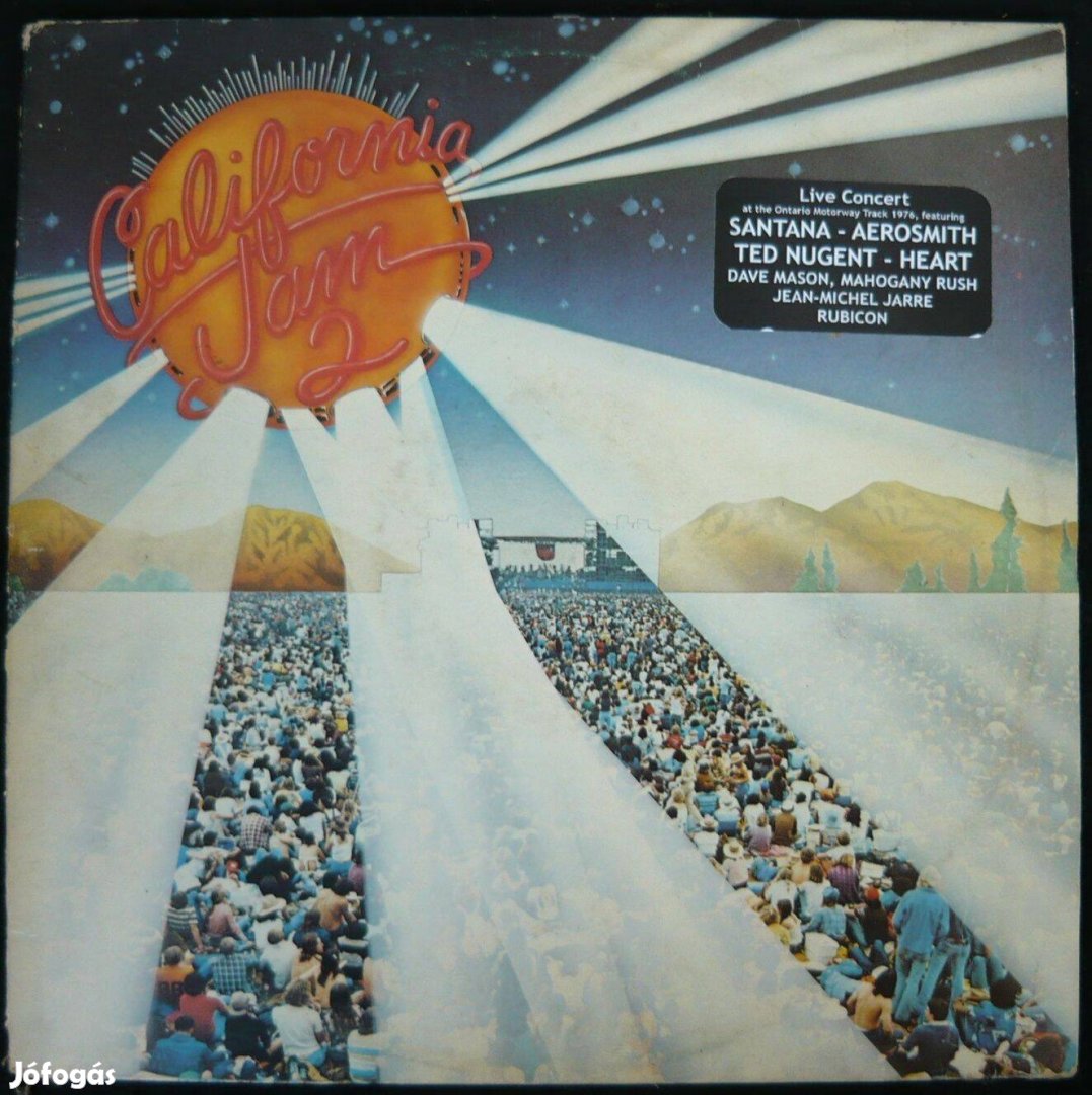 California Jam 2 hanglemez (holland nyomású 2 LP, pl. Aerosmith, stb.)