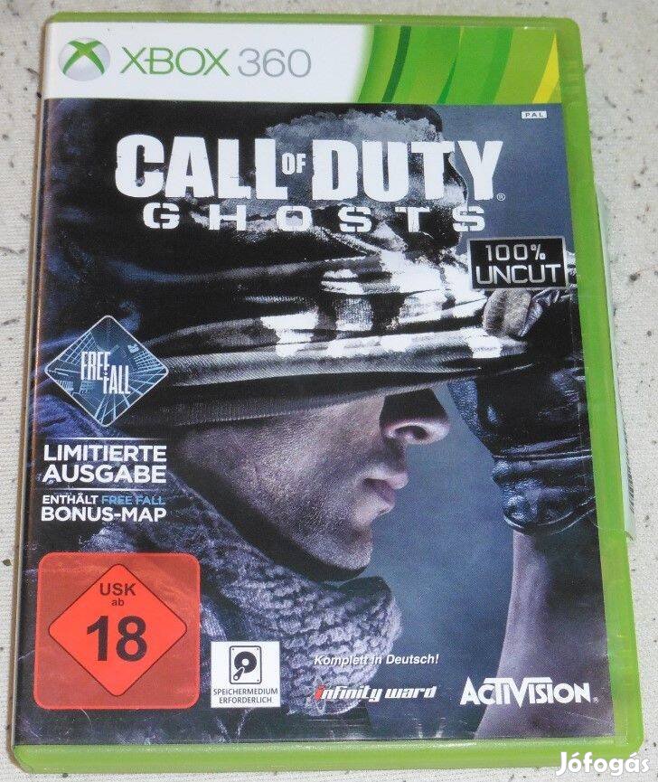 Call Of Duty 10 Ghost németül Gyári Xbox 360, Xbox ONE, Series X Játék