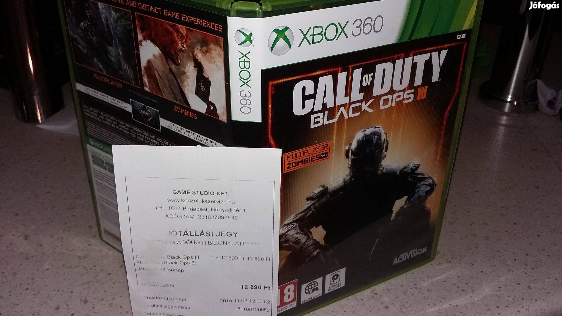 Call Of Duty Black Ops 3 - xbox360/ONE játék