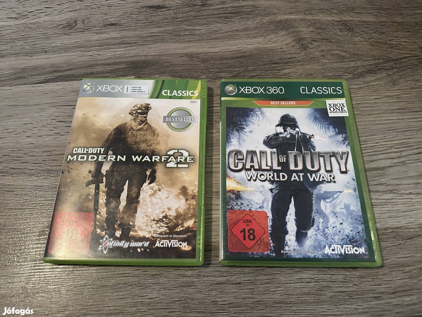 Call Of Duty Modern Warfare 2 es Cod 4 Word at War Nemet jatekszoftver