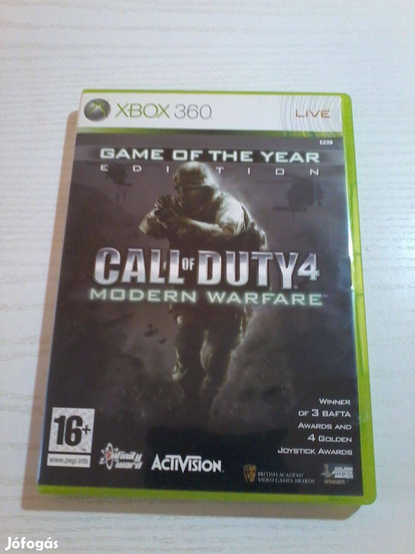 Call of Duty 4.Xbox 360 játék eladó.(nem postázom)