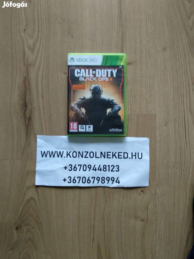 Call of Duty Black Ops III (3) eredeti Xbox 360 játék