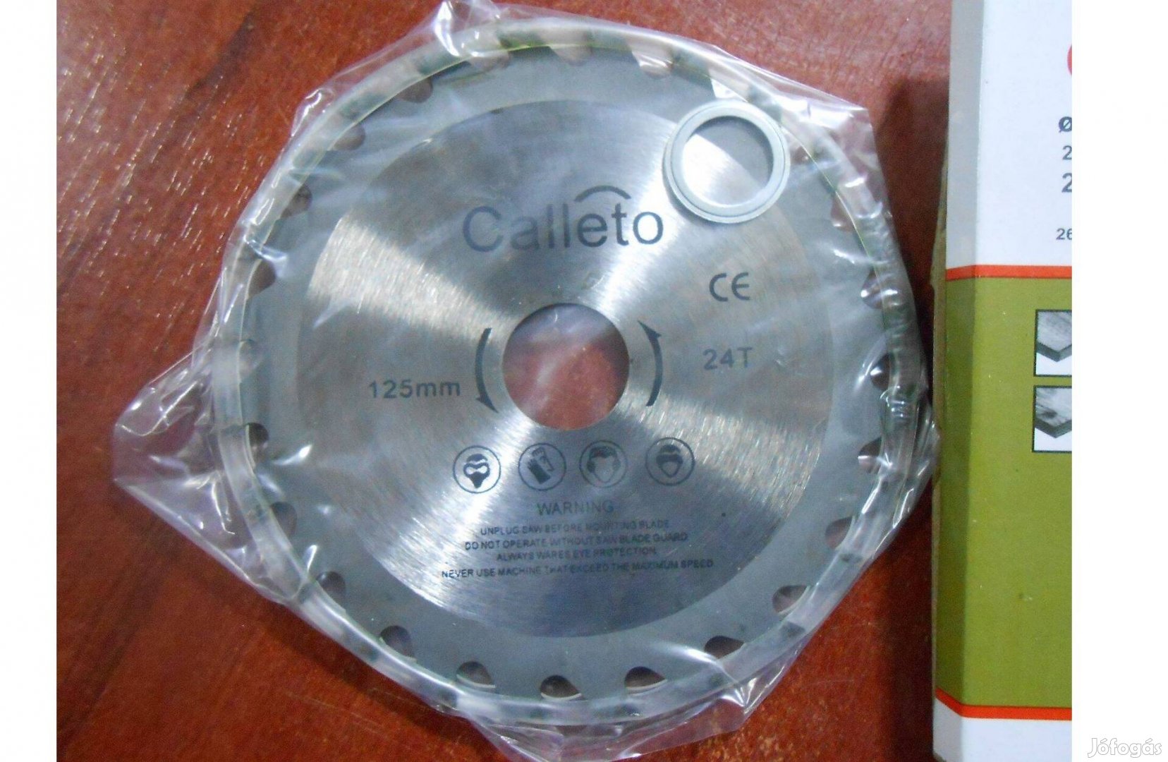 Calleto vídiabetétes fűrésztárcsa vágótárcsa 125mm 24 fog Jó minőség!
