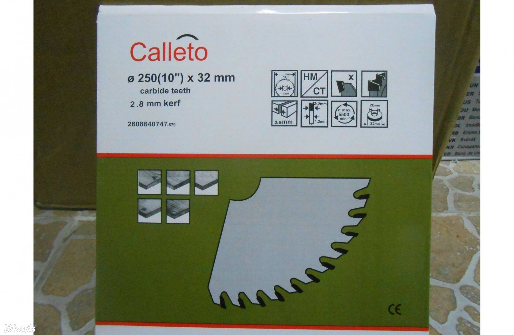 Calleto vídiabetétes fűrésztárcsa vágótárcsa 250mm 60fog Minőségi!
