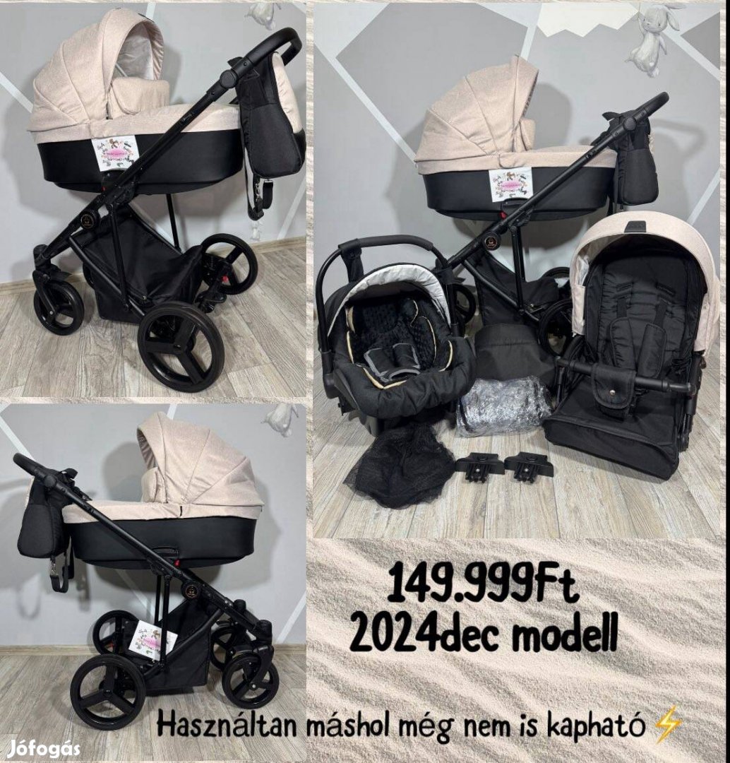 Camarelo Taro 3:1 unisex bézs fekete babakocsi 