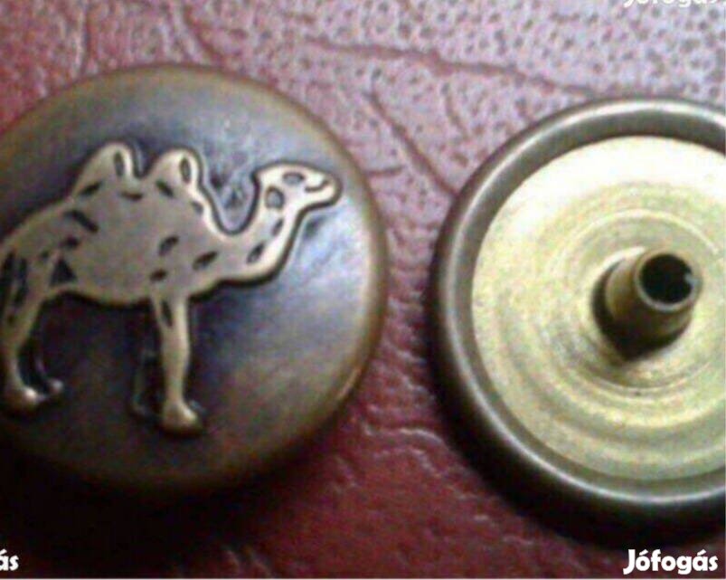 Camel réz patent szegecs gomb