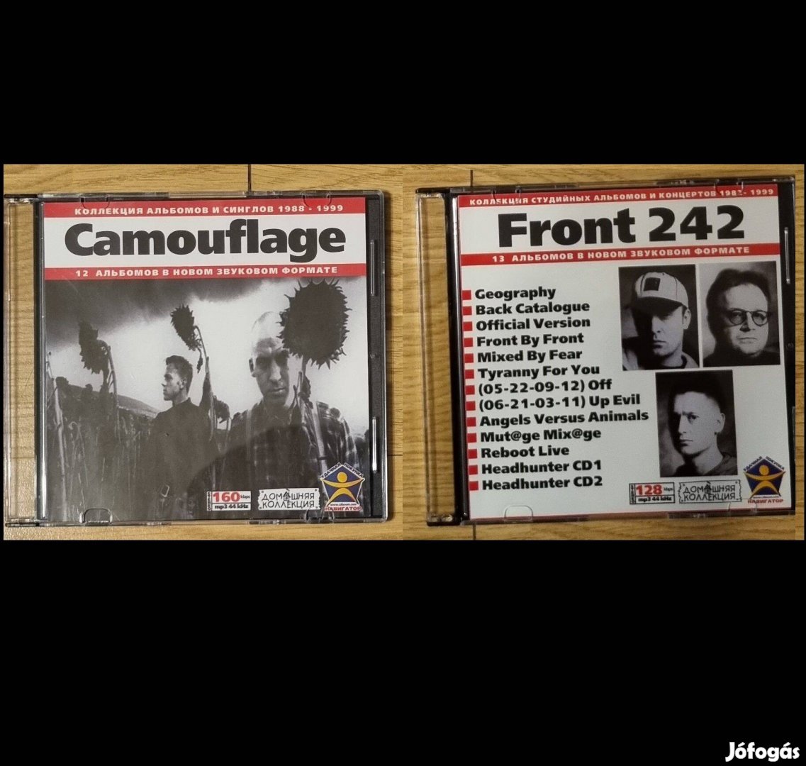 Camouflage és Front242 Discography CD-k