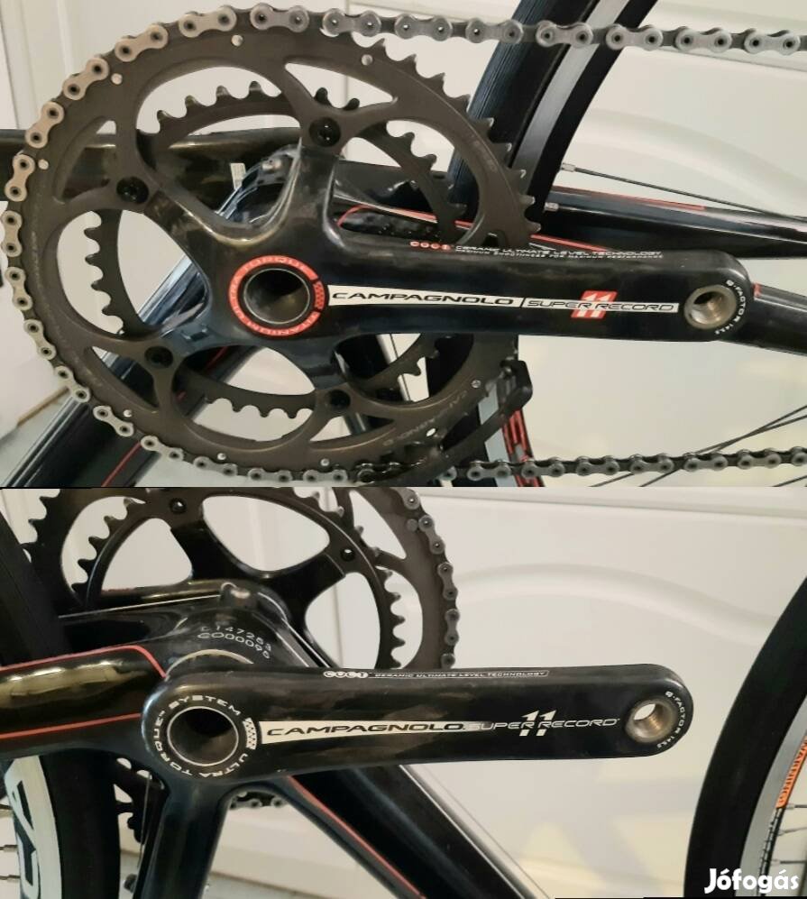 Campagnolo Super Record karbon hajtómű szett. Újszerű!