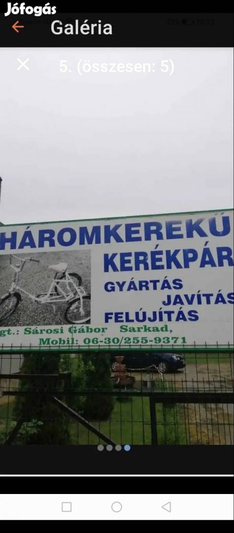 Camping Háromkerekű