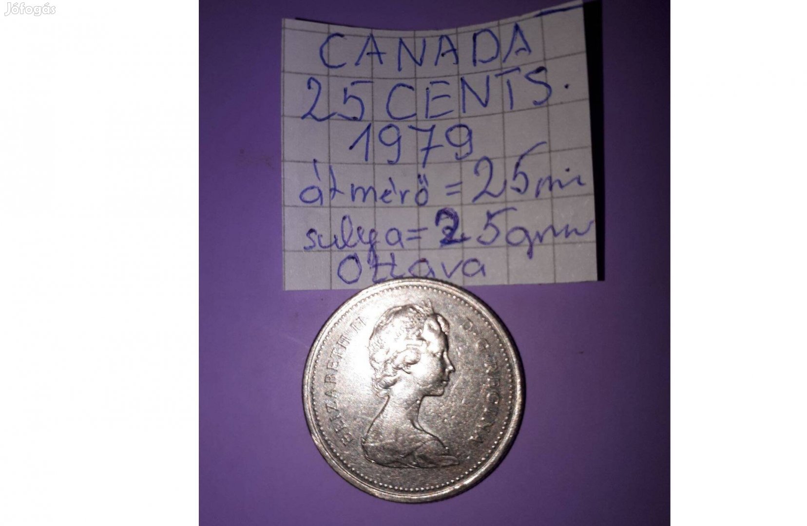 Canada 25 cent 1979 Ottava