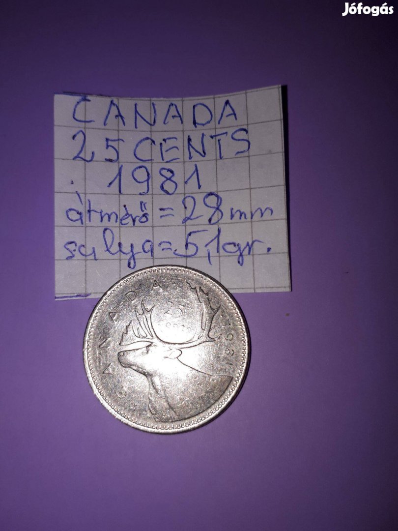 Canada 25 cent 1981