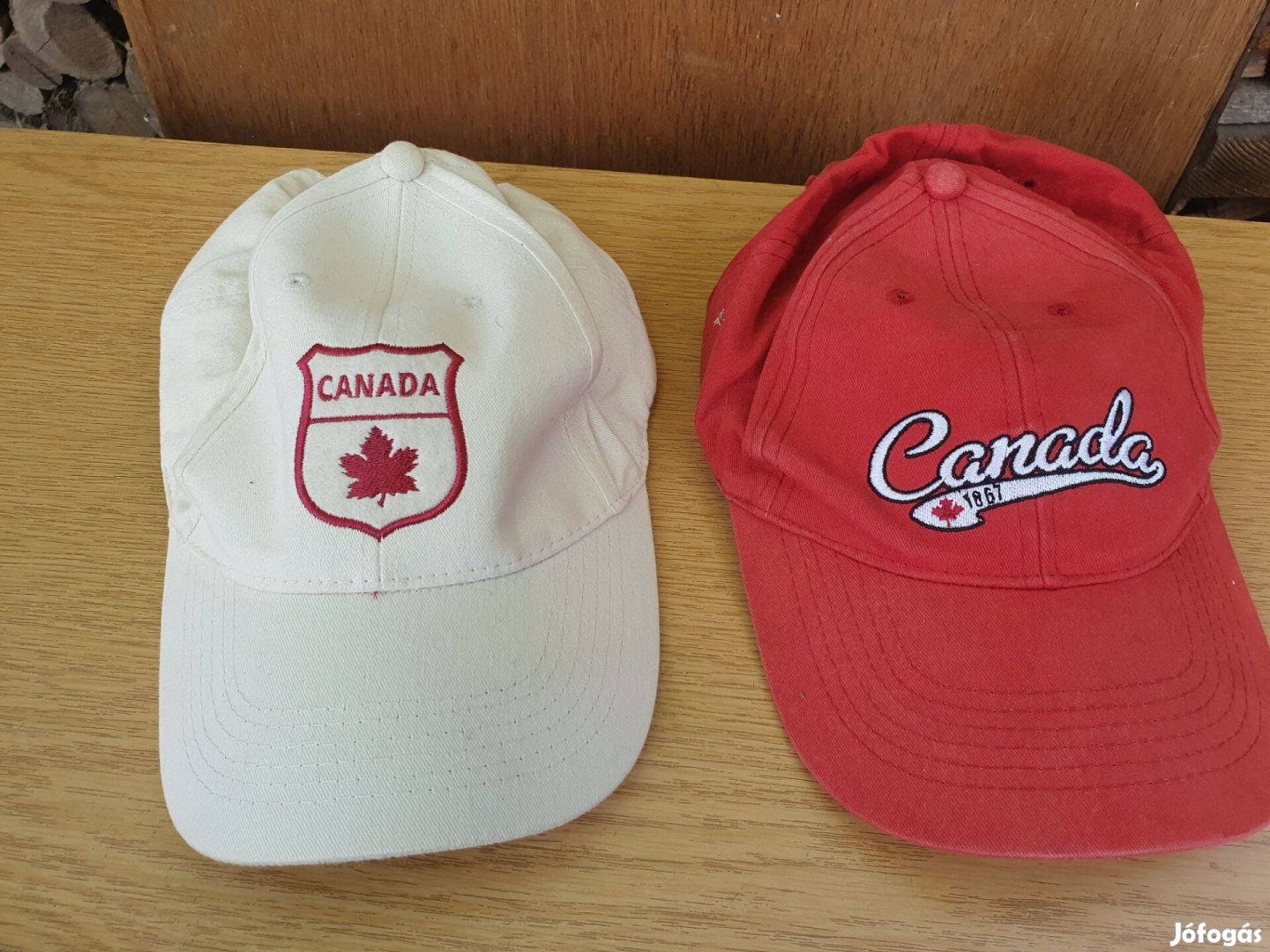 Canada baseball sapkák -piros, fehér, uniszex