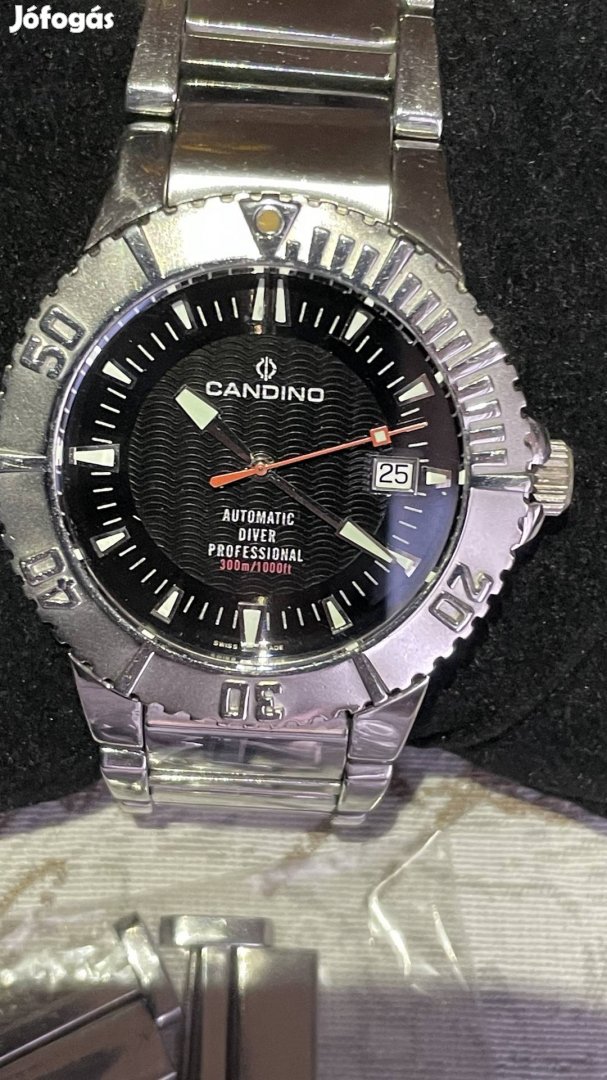 Candino Professional Diver 300 m. Swiss Automatic, ETA 2824-2