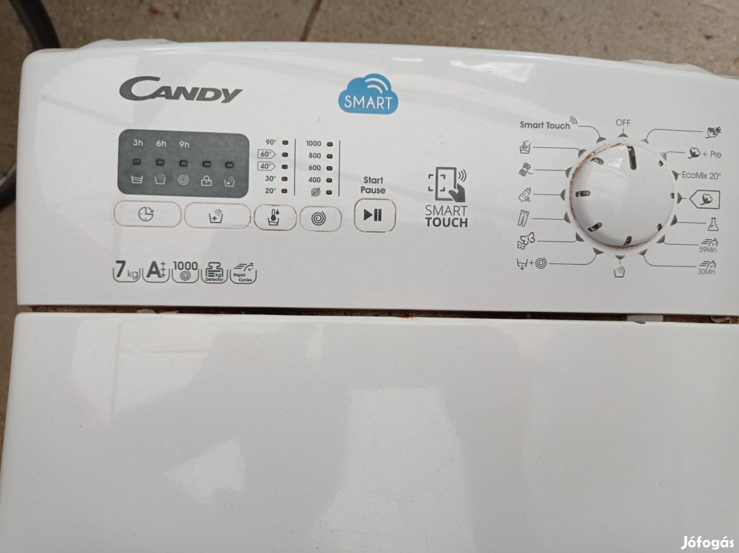 Candy Smart Touch felültöltős mosógép Szegeden eladó