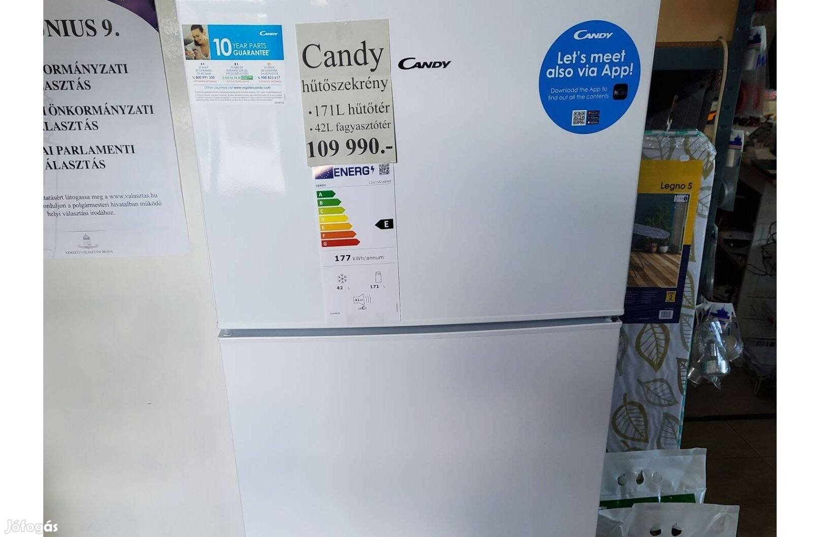 Candy felülfagyasztós hűtőszekrény vadonat új