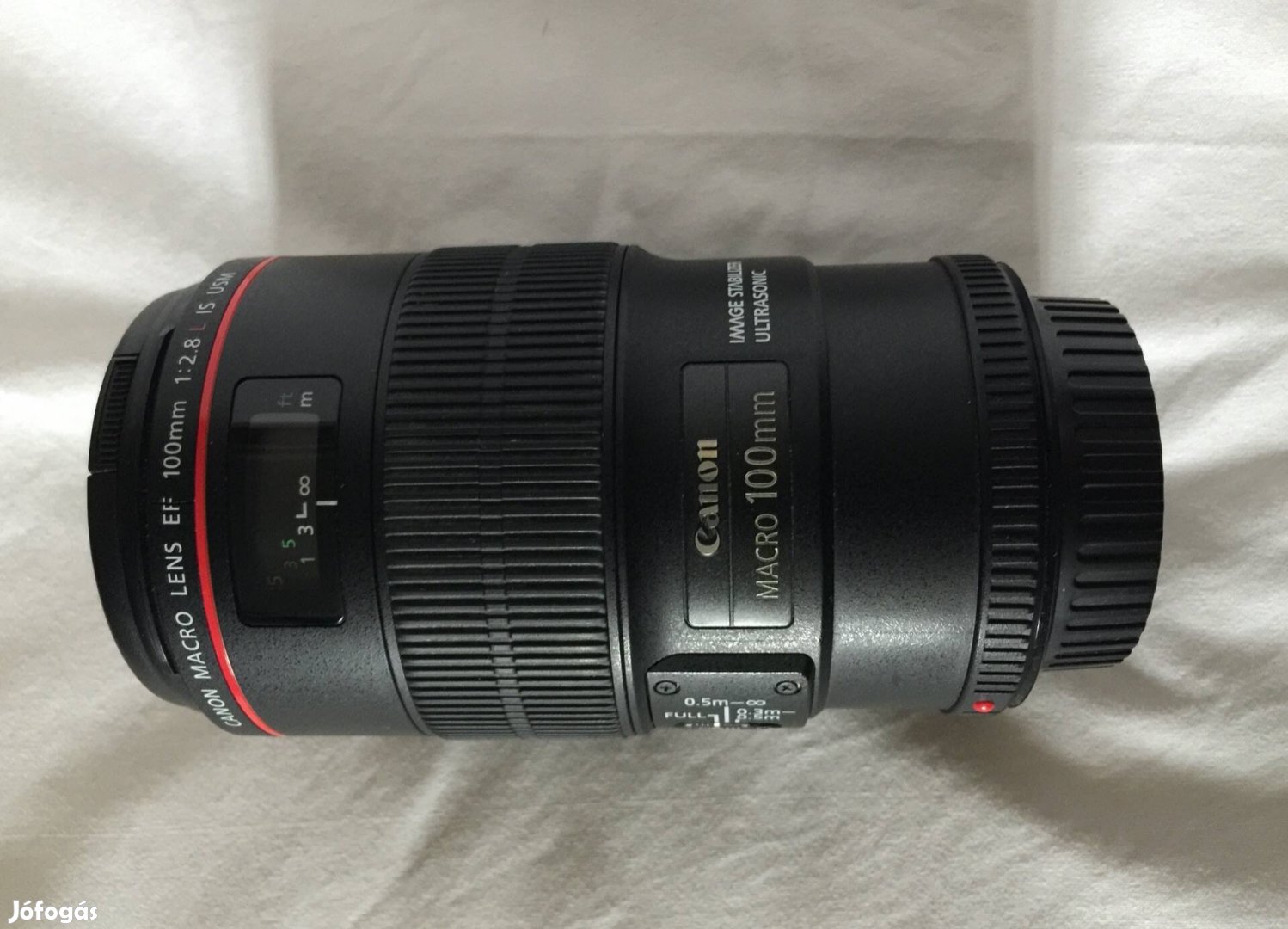 Canon 2.8/100 L Is USM macro objektív ( Képstabilizált ) eladó