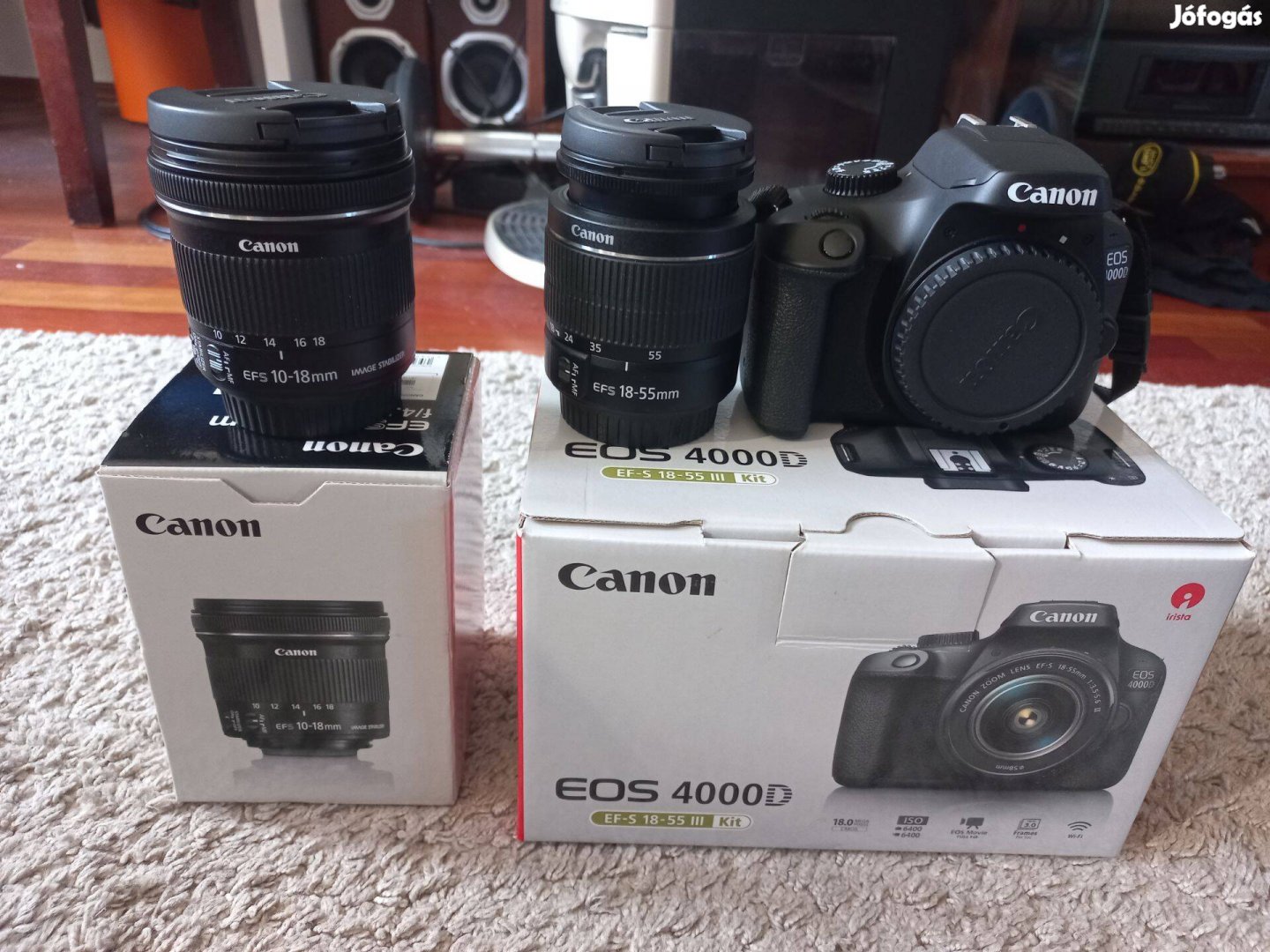 Canon 4000D KIt EFS 18-55, EFS 10-18 ,mint az új!!!