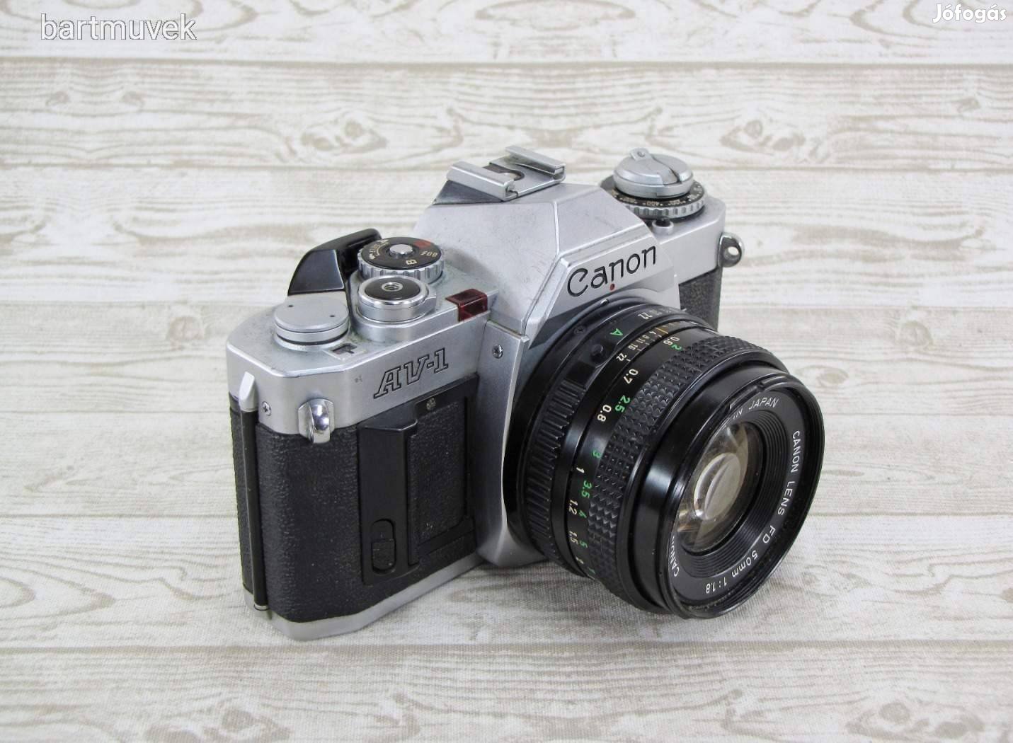 Canon AV-1 - retro fényképezőgép - Canon 50mm 1:1.8 objektív