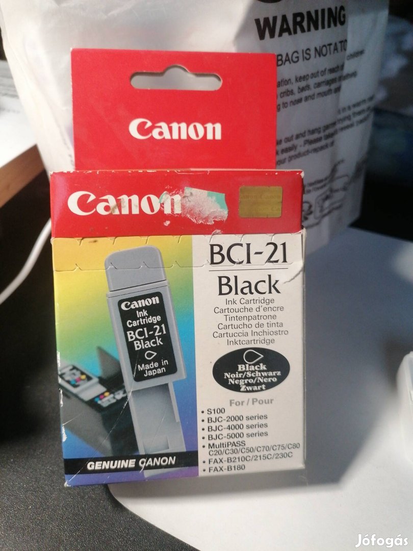Canon BCI-21 black festék patron új 
