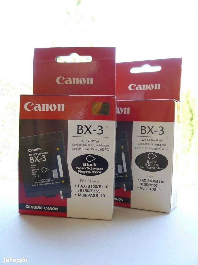 Canon BX-3 eredeti tintapatron ; canon BX3 faxpatron = 4.994.-Ft