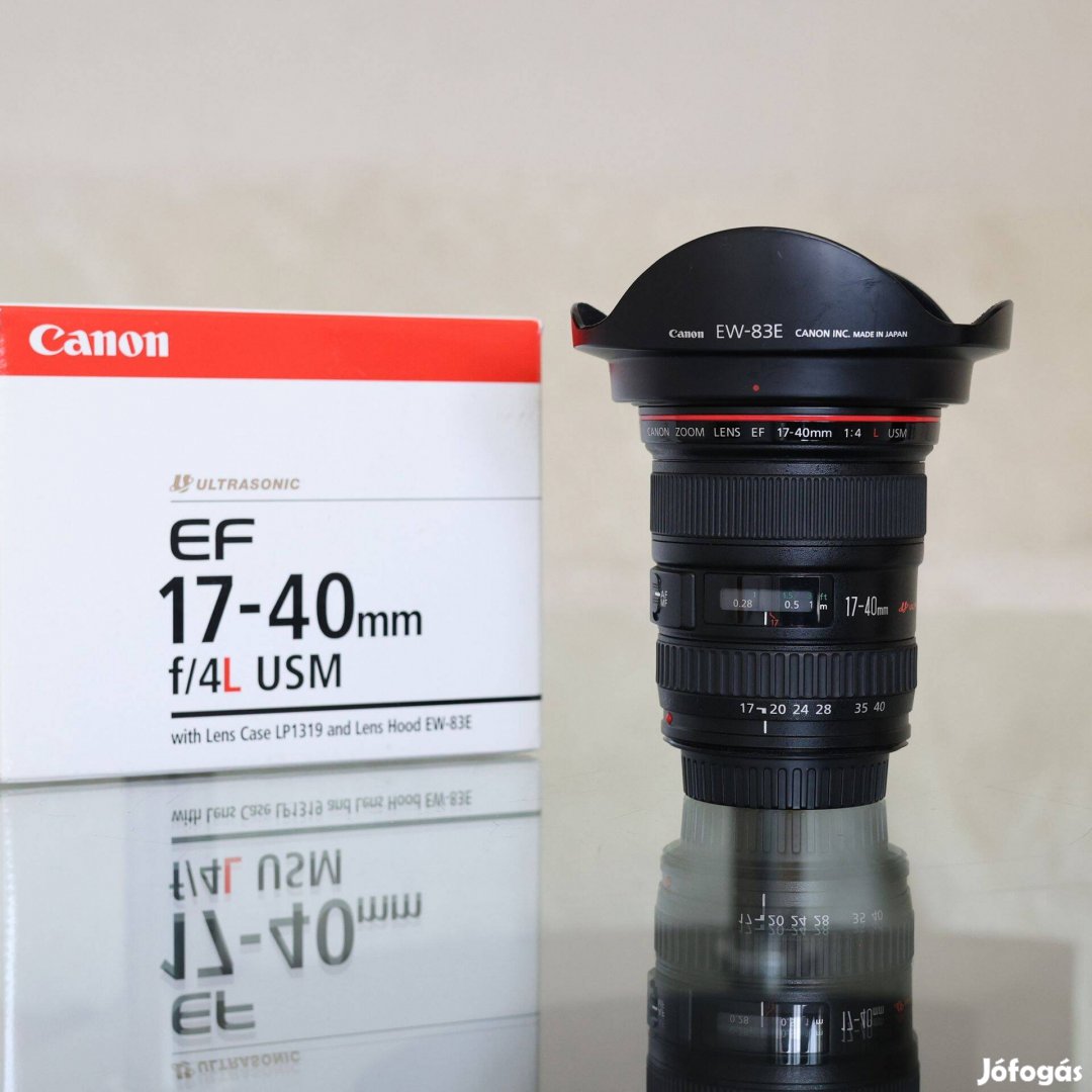 Canon EF 17-40mm f4L USM objektív - Újszerű - 17-40