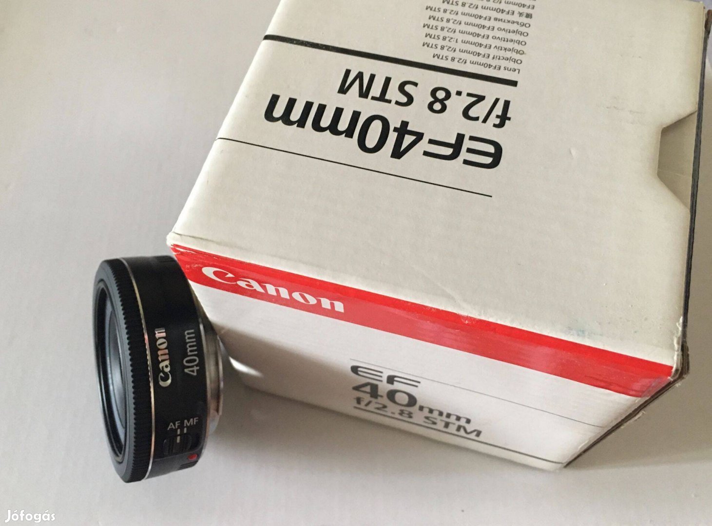 Canon EF 2.8/40 objektív dobozában új állapotban eladó