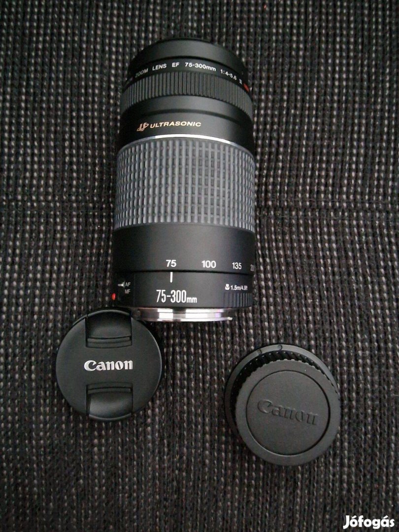 Canon EF 75- 300mm III USM zoom objektív Foxpost egyeztetés után!