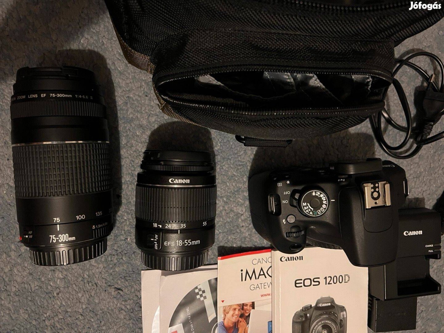 Canon EOS 1200D 2 objektívvel, táskával Foxpost egyeztetés után!