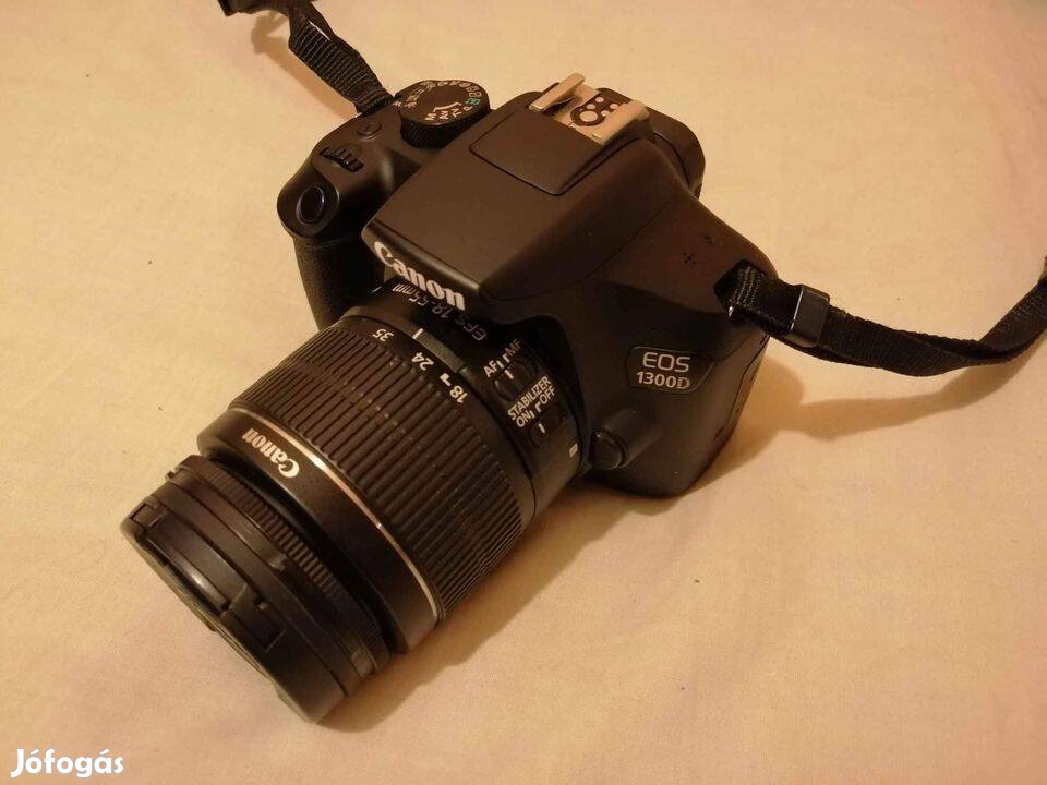 Canon EOS 1300D DSLR fényképezőgép + Canon EF-S 18-55 mm kitobjektív