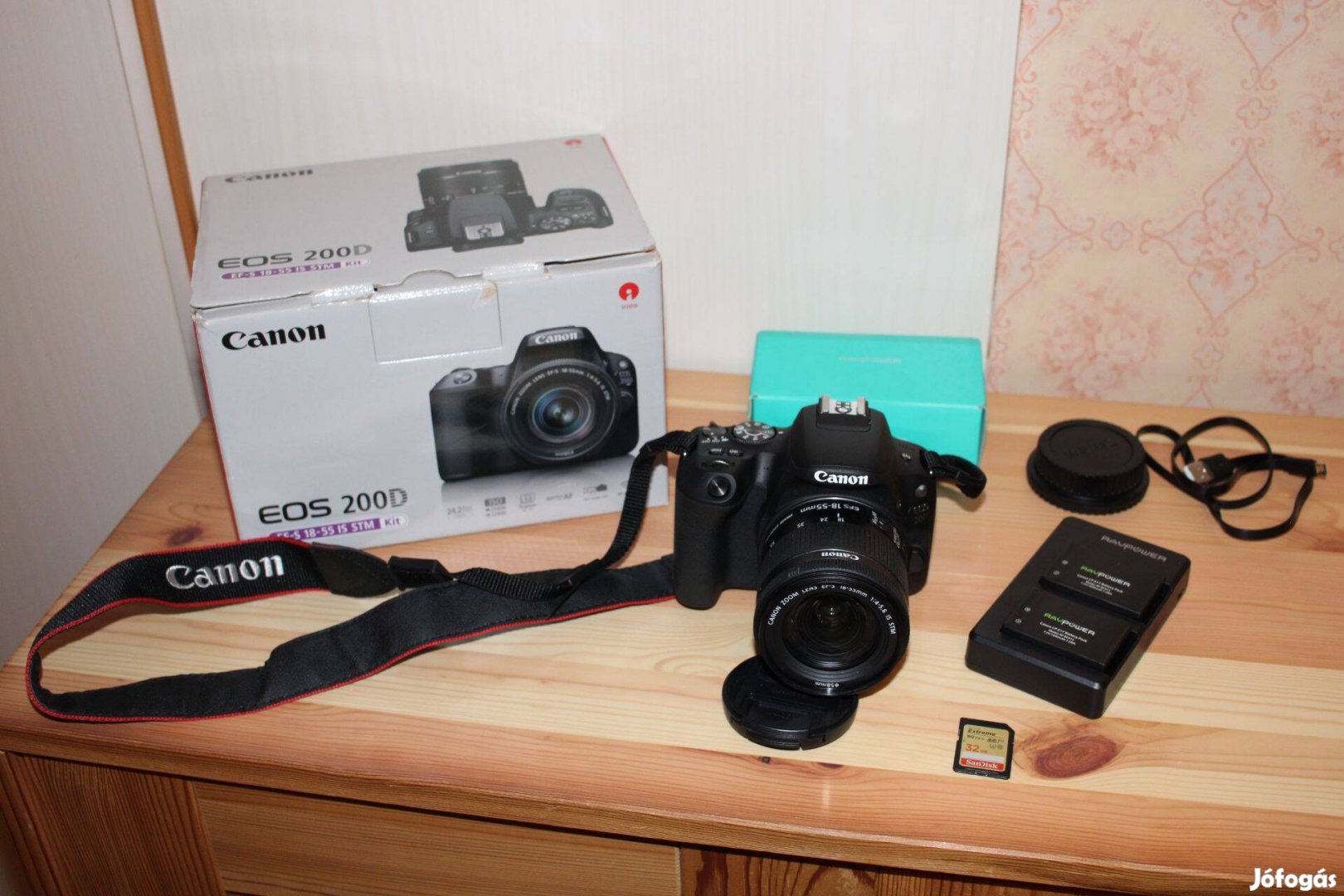 Canon EOS 200D 18-55 18 55 STM obi 777 expo! Foxpost egyeztetés után!